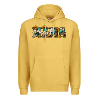Antique Gold mama sunflower leopard Premium Hoodie - OliviaCreatesArt