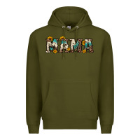 Army Green mama sunflower leopard Premium Hoodie - OliviaCreatesArt