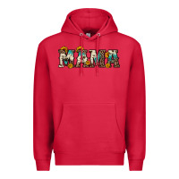 Cardinal mama sunflower leopard Premium Hoodie - OliviaCreatesArt