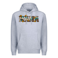 Heather Grey mama sunflower leopard Premium Hoodie - OliviaCreatesArt