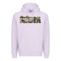 Lilac mama sunflower leopard Premium Hoodie - OliviaCreatesArt
