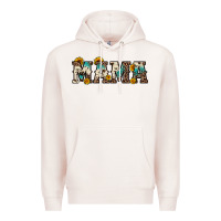 Pale Pink mama sunflower leopard Premium Hoodie - OliviaCreatesArt
