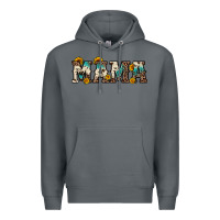 Rock mama sunflower leopard Premium Hoodie - OliviaCreatesArt