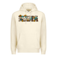 Sandshell mama sunflower leopard Premium Hoodie - OliviaCreatesArt