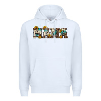 White mama sunflower leopard Premium Hoodie - OliviaCreatesArt