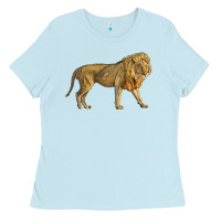 Baby Blue lion Ladies Tee - LillyAllenDesigns