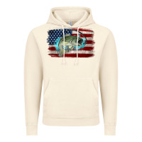 Vintage Artic American Flag Fish Vintage Hoodie - Jasminsmagicworld