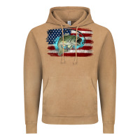 Vintage Camel American Flag Fish Vintage Hoodie - Jasminsmagicworld