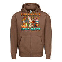 Chestnut pumpkin spice and jesus christ Zipper Hoodie - CowGirlArtShop