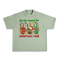 Oil Green Rockin' Around The Christmas Tree Urban Heavy Tee - BundleAndBundleShop