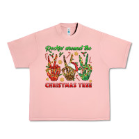 Salmon Rockin' Around The Christmas Tree Urban Heavy Tee - BundleAndBundleShop