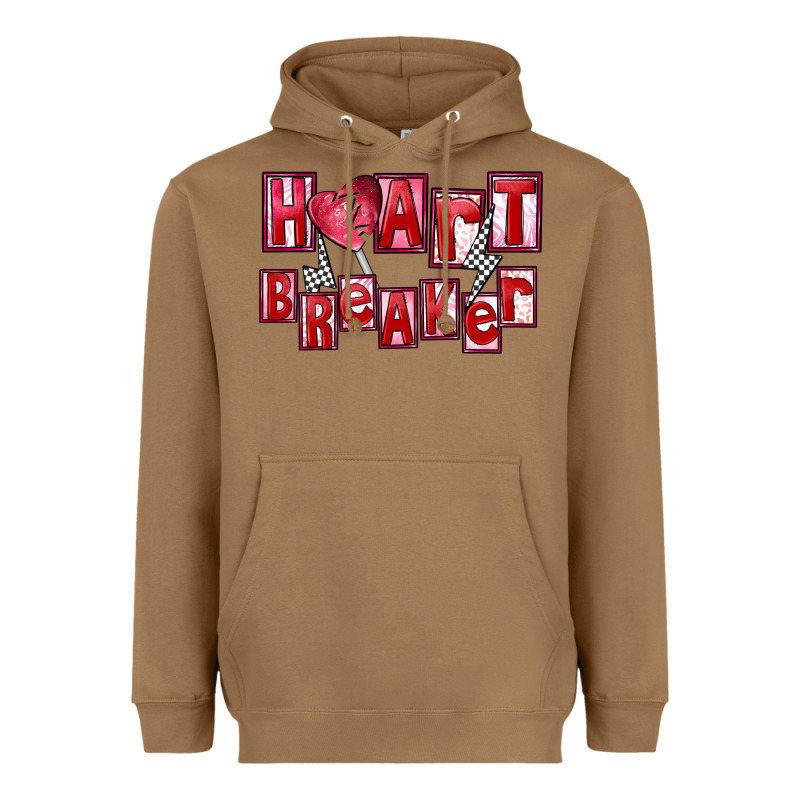Heart Breaker Valentine's Day Heavyweight Hoodie by FaDigitalArtStudio | Teevron