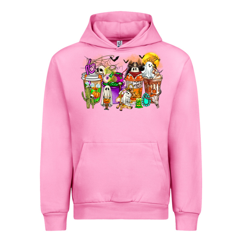 Halloween Western Boo Coffee Cups Urban Hoodie by CowhideDigitalArt | Teevron