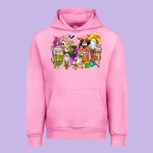 Halloween Western Boo Coffee Cups Urban Hoodie Designed By Cowhidedigitalart