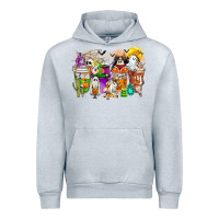Heather Grey Halloween Western Boo Coffee Cups Urban Hoodie - CowhideDigitalArt