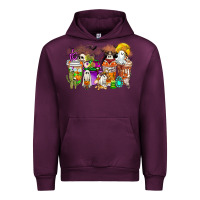 Mauve Wine Halloween Western Boo Coffee Cups Urban Hoodie - CowhideDigitalArt