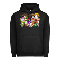 Pigment Black Halloween Western Boo Coffee Cups Urban Hoodie - CowhideDigitalArt