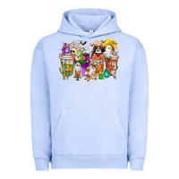 Pigment Grape Ice Halloween Western Boo Coffee Cups Urban Hoodie - CowhideDigitalArt