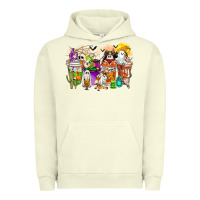 Pigment Pistachio Halloween Western Boo Coffee Cups Urban Hoodie - CowhideDigitalArt