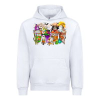 White Halloween Western Boo Coffee Cups Urban Hoodie - CowhideDigitalArt