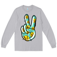 Moon Dust softball peace sign Long Sleeve Tee - Jasminsmagicworld