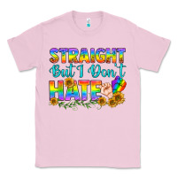 Bubblegum Pink LGBTQ+ Straight But I Don't Hate Classic Tee - BundleAndBundleShop