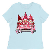 Baby Blue loads of love with flowers Ladies Tee - NancyCooperArtShop