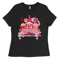 Black loads of love with flowers Ladies Tee - NancyCooperArtShop