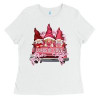 White loads of love with flowers Ladies Tee - NancyCooperArtShop