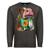 Smoke Simmental Cow Coffee Cup Premium Sweatshirt - FaDigitalArtStudio