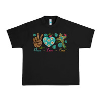 Black Peace Love Cross Urban Heavy Tee - BundleAndBundleShop