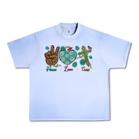 Grape Ice Peace Love Cross Urban Heavy Tee - BundleAndBundleShop