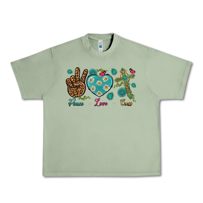 Peace Love Cross Urban Heavy Tee by BundleAndBundleShop | Teevron
