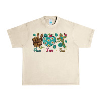 Sandshell Peace Love Cross Urban Heavy Tee - BundleAndBundleShop