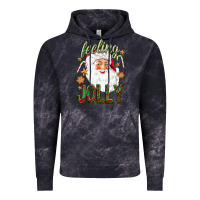 Cloud Black Feeling Jolly with Santa Vintage Hoodie - NancyCooperArtShop