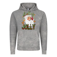 Cloud Rock Feeling Jolly with Santa Vintage Hoodie - NancyCooperArtShop