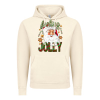 Vintage Artic Feeling Jolly with Santa Vintage Hoodie - NancyCooperArtShop
