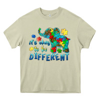Mossy it's okay to be different elephant autism awareness Heavy Core Tee - BarkalooDesign