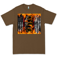Cacao Western Firefighter Dad Premium Tee - LillyAllenDesigns