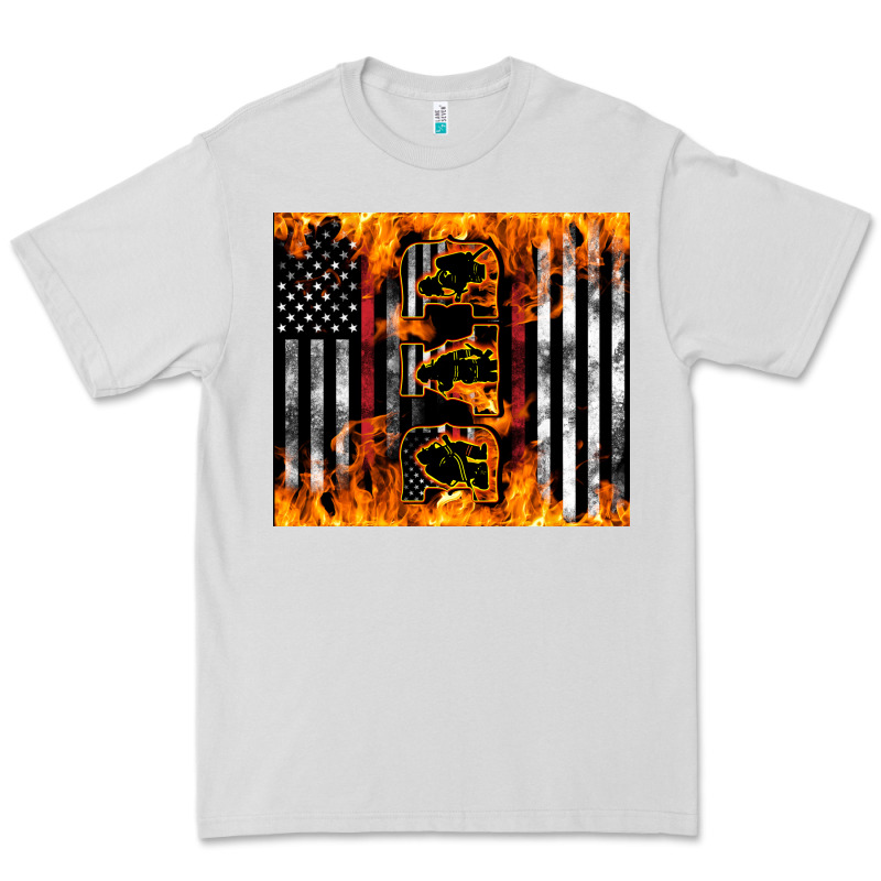 Western Firefighter Dad Premium Tee by LillyAllenDesigns | Teevron