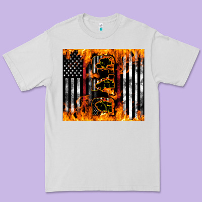 Western Firefighter Dad Premium Tee Designed By Lillyallendesigns