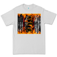 Dove Grey Western Firefighter Dad Premium Tee - LillyAllenDesigns