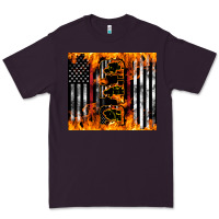 Plum Western Firefighter Dad Premium Tee - LillyAllenDesigns