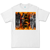 White Western Firefighter Dad Premium Tee - LillyAllenDesigns