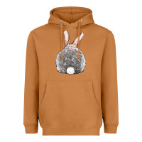 Meerkat Easter bunny back view Heavyweight Hoodie - OliviaCreatesArt