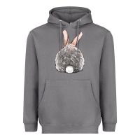 Storm Easter bunny back view Heavyweight Hoodie - OliviaCreatesArt