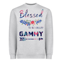 Heather Grey Blessed To Be Called Gammy Heavyweight Sweatshirt - Bettercallsaul