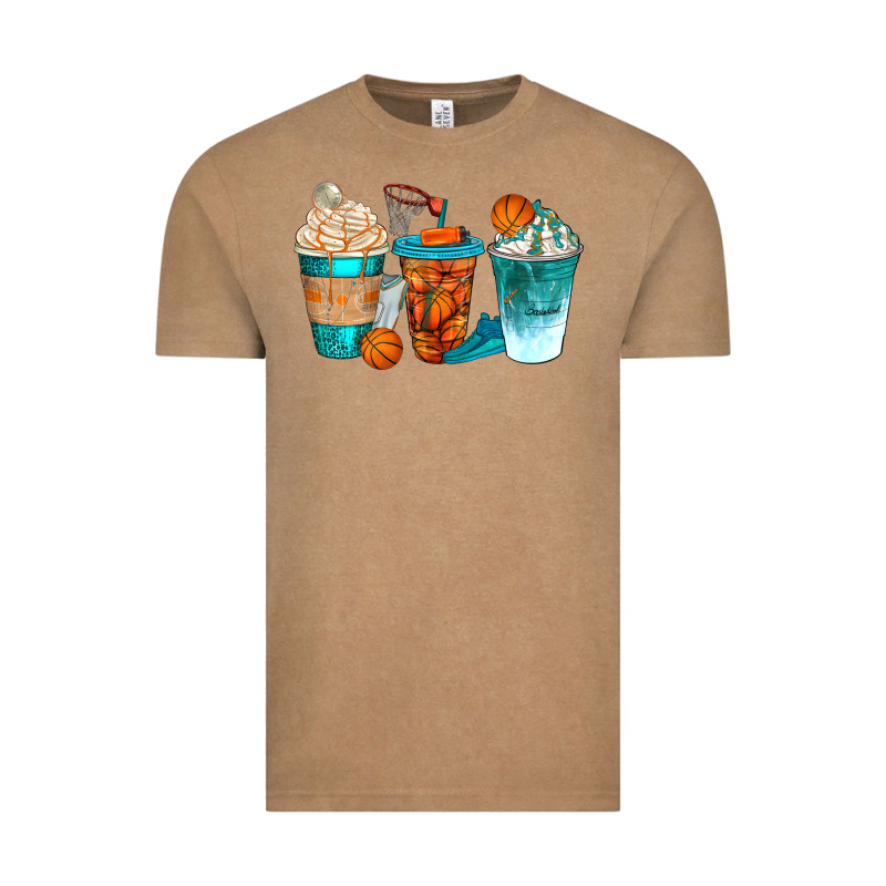 Basketball Coffee Cups Bbs Vintage Tee by BundleAndBundleShop | Teevron