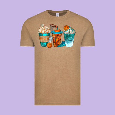 Basketball Coffee Cups Bbs Vintage Tee Designed By Bundleandbundleshop