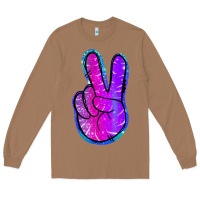 Toasted Coconut Mermaid Peace Sign Long Sleeve Tee - Jasminsmagicworld